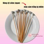 5 cây bông ngoáy tai bông ráy tai , bông se tai thân gỗ đầu lông màu xám tự nhiên size nhỏ