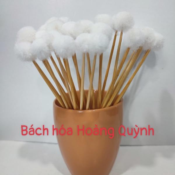 10 cây bông ngoáy tai , bông ráy tai , bông se tai thân gỗ đầu lông