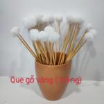 10 cây bông ngoáy tai , bông ráy tai , bông se tai thân gỗ đầu lông