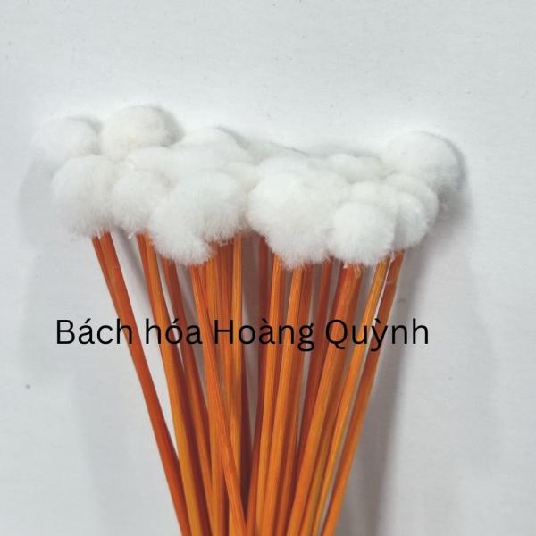 10 cây bông ngoáy tai , bông ráy tai , bông se tai thân gỗ đầu lông