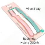 (Hàng mới) Vĩ 3 cây dao cạo lông mày
