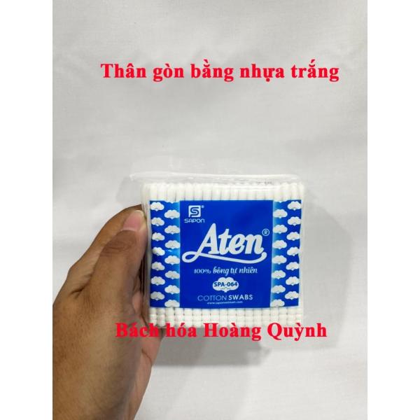 Combo 3 gói tăm bông thân nhựa Aten (đầu bông lớn)