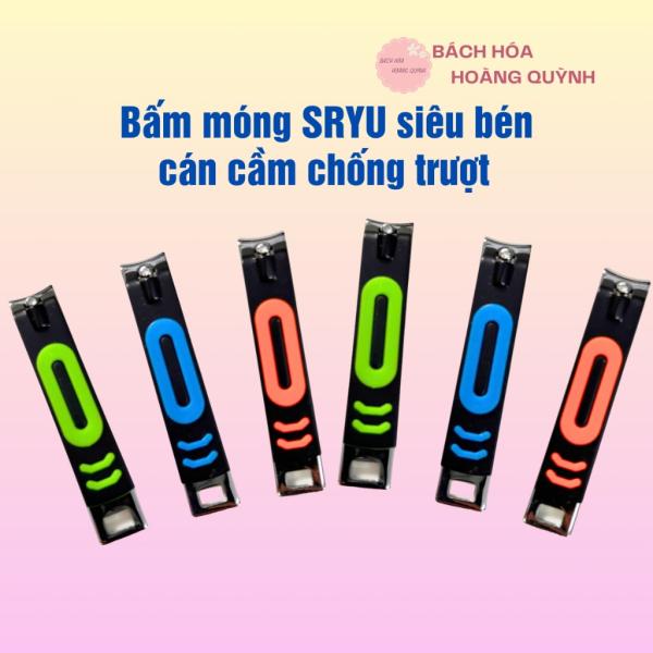 Bấm móng Sryu, cắt móng tay siêu bén có lớp nhựa chống trơn trượt.