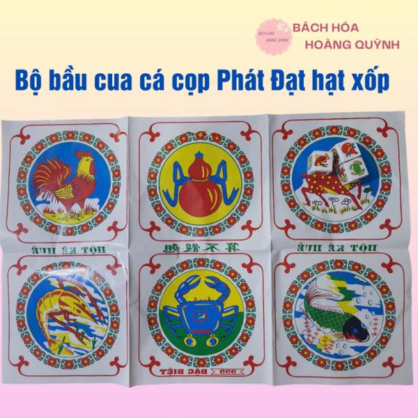 Bộ bầu cua cá cọp Phát Đạt- Phát Lộc hạt xốp, chơi tết gia đình họp mặt