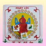 Bộ bầu cua cá cọp Phát Đạt- Phát Lộc hạt xốp, chơi tết gia đình họp mặt