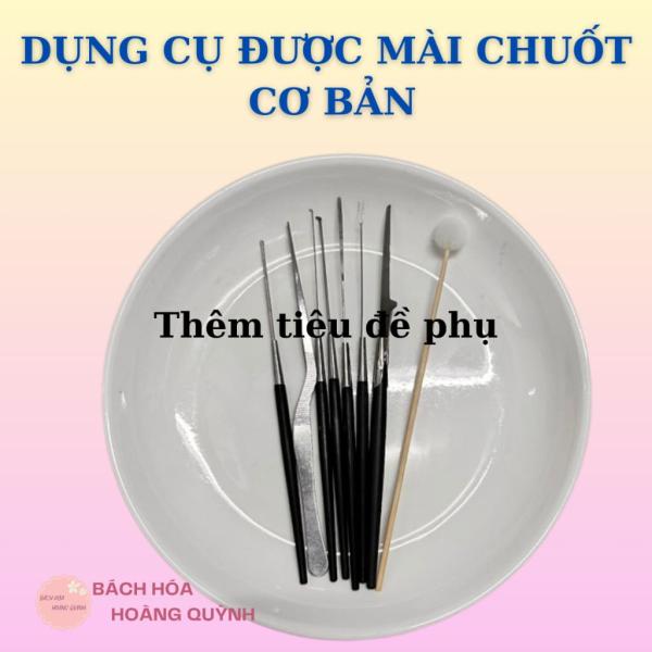 Bộ ráy tai 8 dụng cụ cán nhựa đen Nghĩa Vina nhíp mài chuốt , bộ móc ráy tai chuyên nghiệp , vệ sinh tai.