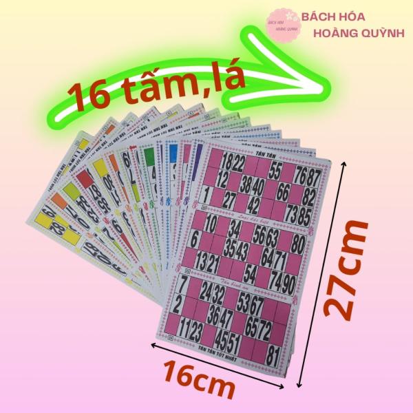 Bộ đồ chơi cờ lô tô giấy và hạt gỗ, túi vải Tân Tân , giải trí ngày tết.
