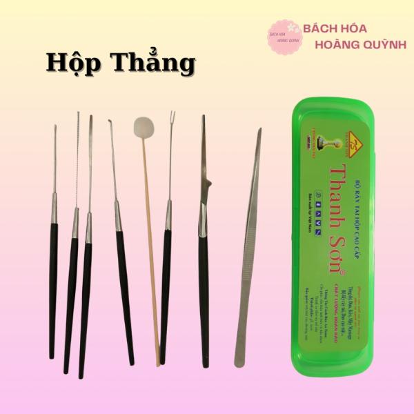 8 dụng cụ ráy tai, bộ ngoáy tai, bộ móc ráy tai cán nhựa Thanh Sơn kèm hộp đựng