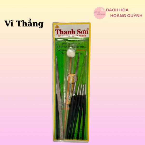 8 dụng cụ ráy tai, bộ ngoáy tai, bộ móc ráy tai cán nhựa Thanh Sơn kèm hộp đựng