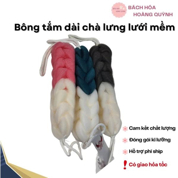 Bông tắm dài tạo bọt cao cấp - 1 cái