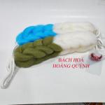 Bông tắm dài tạo bọt cao cấp - 1 cái