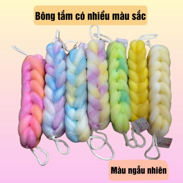 Bông tắm dài tạo bọt cao cấp - 1 cái