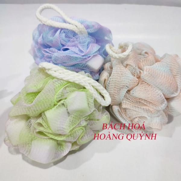 Bông tắm lưới tạo bọt dạng TRÒN màu sắc xinh xắn (có muốt tạo bọt)