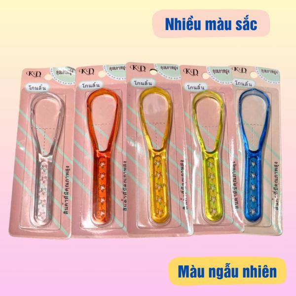 Cây cạo lưỡi (nạo lưỡi) nhựa cầm tay - giúp vệ sinh răng miệng, hơi thở thom tho