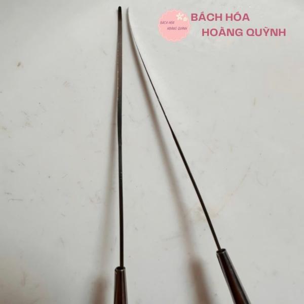 Cây báy lấy ráy tai, cây bẫy ráy tai, cây nạy ráy tai mỏng đã mài chuốt cán gỗ hương.