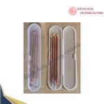 4cây nặn mụn đầu đen cao cấp màu hồng có hộp đựng , tiện dụng làm đẹp BHHQ