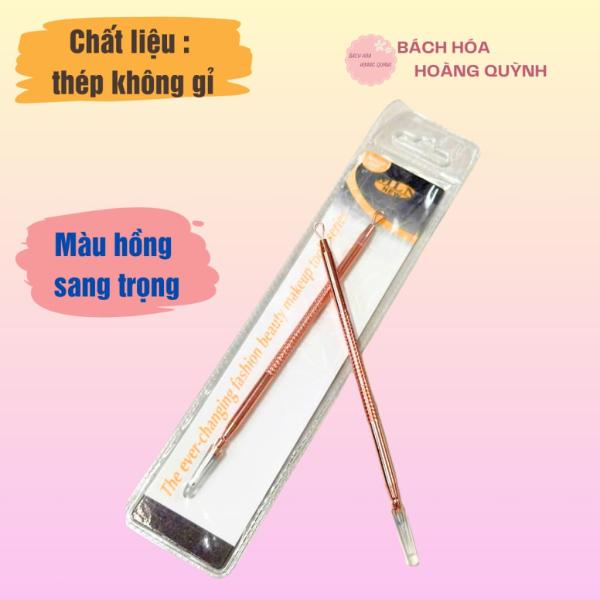 Cây nặn mụn đầu đen cao cấp màu hồng MLN sang trọng có túi nhựa xinh xắn , tiện dụng làm đẹp BHHQ
