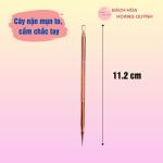 Cây nặn mụn đầu đen cao cấp màu hồng MLN sang trọng có túi nhựa xinh xắn , tiện dụng làm đẹp BHHQ