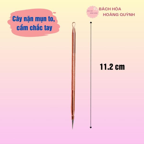 Cây nặn mụn đầu đen cao cấp màu hồng MLN sang trọng có túi nhựa xinh xắn , tiện dụng làm đẹp BHHQ