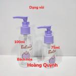 Chai chiết mỹ phẩm (dầu gội, sữa tắm...) mini thuận tiện du lịch họa tiết xinh xắn .
