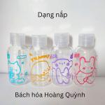 Chai chiết mỹ phẩm (dầu gội, sữa tắm...) mini thuận tiện du lịch họa tiết xinh xắn .