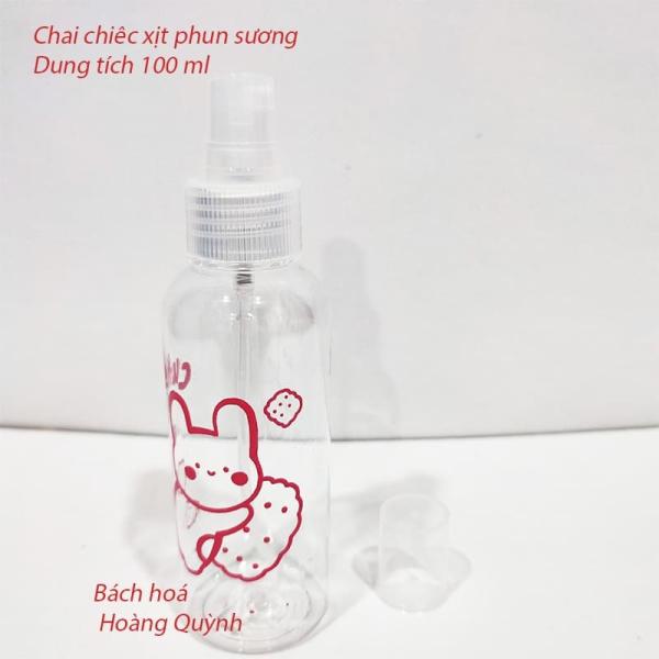Chai chiết mỹ phẩm (dầu gội, sữa tắm...) dạng PHUN SƯƠNG mini thuận tiện du lịch họa tiết xinh xắn