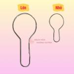 Combo 10 cái móc treo rèm size lớn, quần áo, hàng hóa , móc khoen lớn treo vật dụng hình trái bầu bằng thép không gỉ