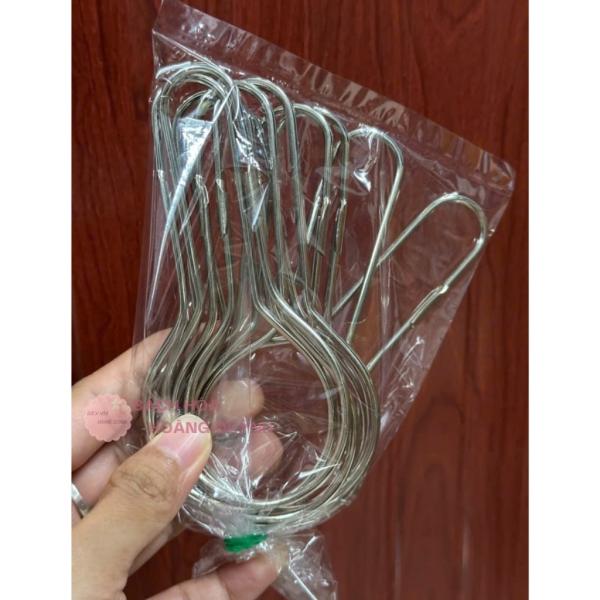 Combo 10 cái móc treo rèm size lớn, quần áo, hàng hóa , móc khoen lớn treo vật dụng hình trái bầu bằng thép không gỉ