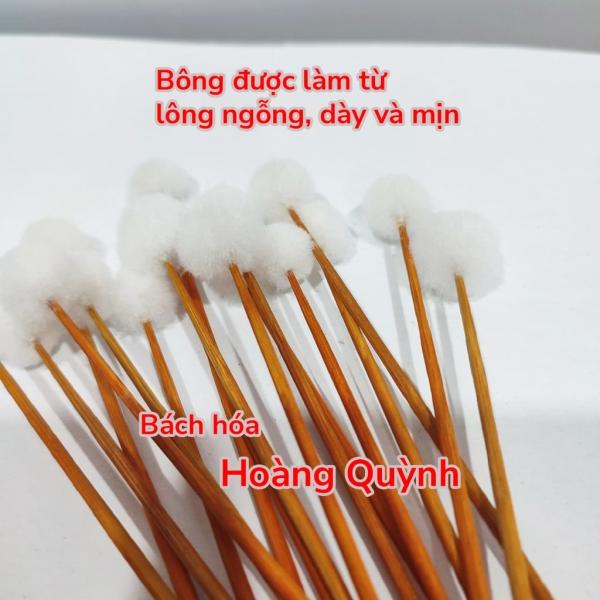 Combo 10 cây bông ngoáy tay (bông ráy tai) lông ngỗng size NHỎ