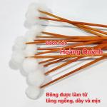 Combo 10 cây bông ngoáy tay (bông ráy tai) lông ngỗng size NHỎ