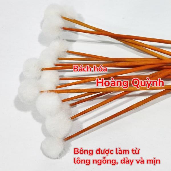 Combo 10 cây bông ngoáy tay (bông ráy tai) lông ngỗng size NHỎ