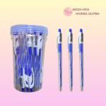 Combo 10 cây bút bi mực xanh ánh sáng ngòi 0.7 mm nét đẹp