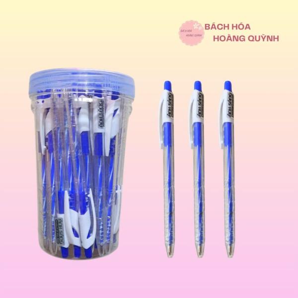 Combo 10 cây bút bi mực xanh ánh sáng ngòi 0.7 mm nét đẹp