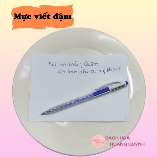 Combo 10 cây bút bi mực xanh ánh sáng ngòi 0.7 mm nét đẹp