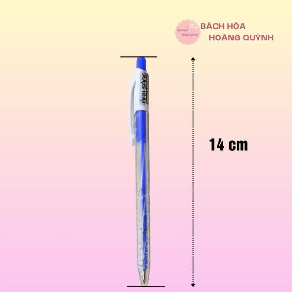 Combo 10 cây bút bi mực xanh ánh sáng ngòi 0.7 mm nét đẹp