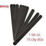 Combo 10 cây dũa móng tay,móng chân 2 mặt màu đen