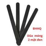 Combo 10 cây dũa móng tay,móng chân 2 mặt màu đen