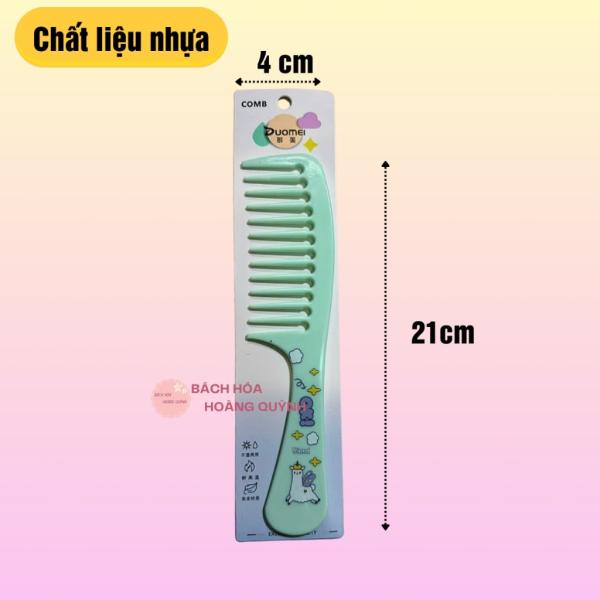 Combo 10 cây lược răng thưa, lược xù chải tóc xoăn loại nhỏ bằng nhựa nhiều màu sắc, họa tiết đa dạng ngẫu nhiên