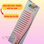 Combo 10 cây lược răng thưa, lược xù chải tóc xoăn loại nhỏ bằng nhựa nhiều màu sắc, họa tiết đa dạng ngẫu nhiên