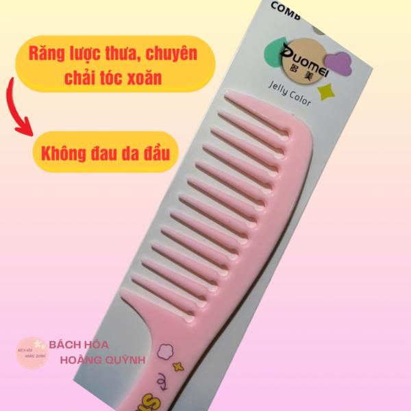 Combo 10 cây lược răng thưa, lược xù chải tóc xoăn loại nhỏ bằng nhựa nhiều màu sắc, họa tiết đa dạng ngẫu nhiên