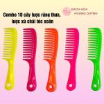 Combo 10 cây lược răng thưa- lược xù chải tóc xoăn Vĩnh Phước