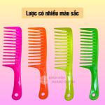 Combo 10 cây lược xù loại lớn đủ màu, lược răng thưa lớn chuyên chải tóc xoăn , giảm rụng tóc