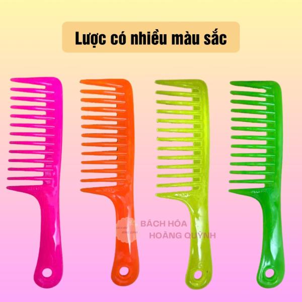 Combo 10 cây lược xù loại lớn đủ màu, lược răng thưa lớn chuyên chải tóc xoăn , giảm rụng tóc