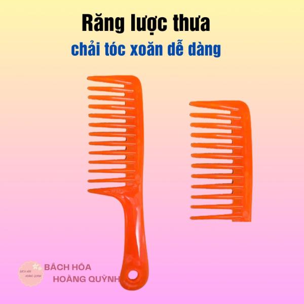 Combo 10 cây lược xù loại lớn đủ màu, lược răng thưa lớn chuyên chải tóc xoăn , giảm rụng tóc