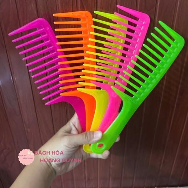 Combo 10 cây lược xù loại lớn đủ màu, lược răng thưa lớn chuyên chải tóc xoăn , giảm rụng tóc