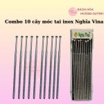 Combo 10 cây móc ráy tai inox cao cấp Nghĩa Vina