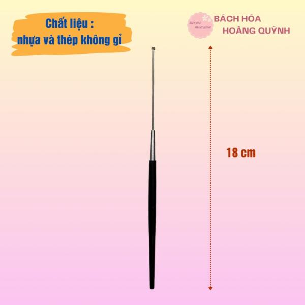 Combo 10 cây móc tai cán nhựa đen Thanh Sơn , cây ráy tai cán nhựa dài có túi rời