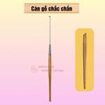 Combo 10 cây móc tai inox cán gỗ vàng 18 cm Nghĩa Vina, cây móc ráy tai, cây lấy ráy tai vệ sinh tai