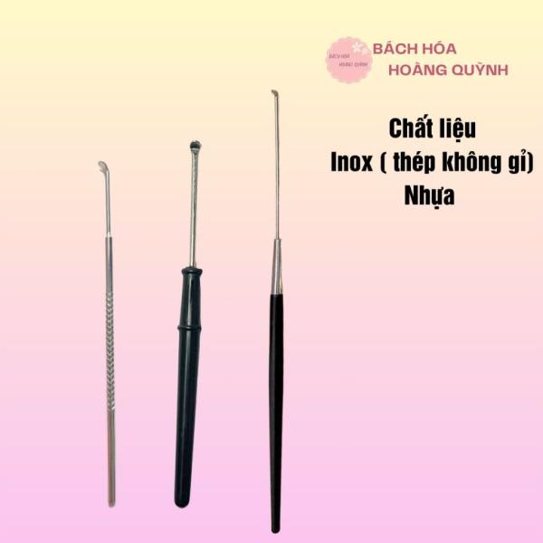 COmbo 5 Cây móc tai inox, cây móc lỗ tai thép không gỉ vệ sinh tai, lấy ráy tai