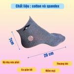 Combo 5 đôi tất vớ nam cổ ngắn đủ màu co giãn Trịnh Trung thoáng khí, co giãn